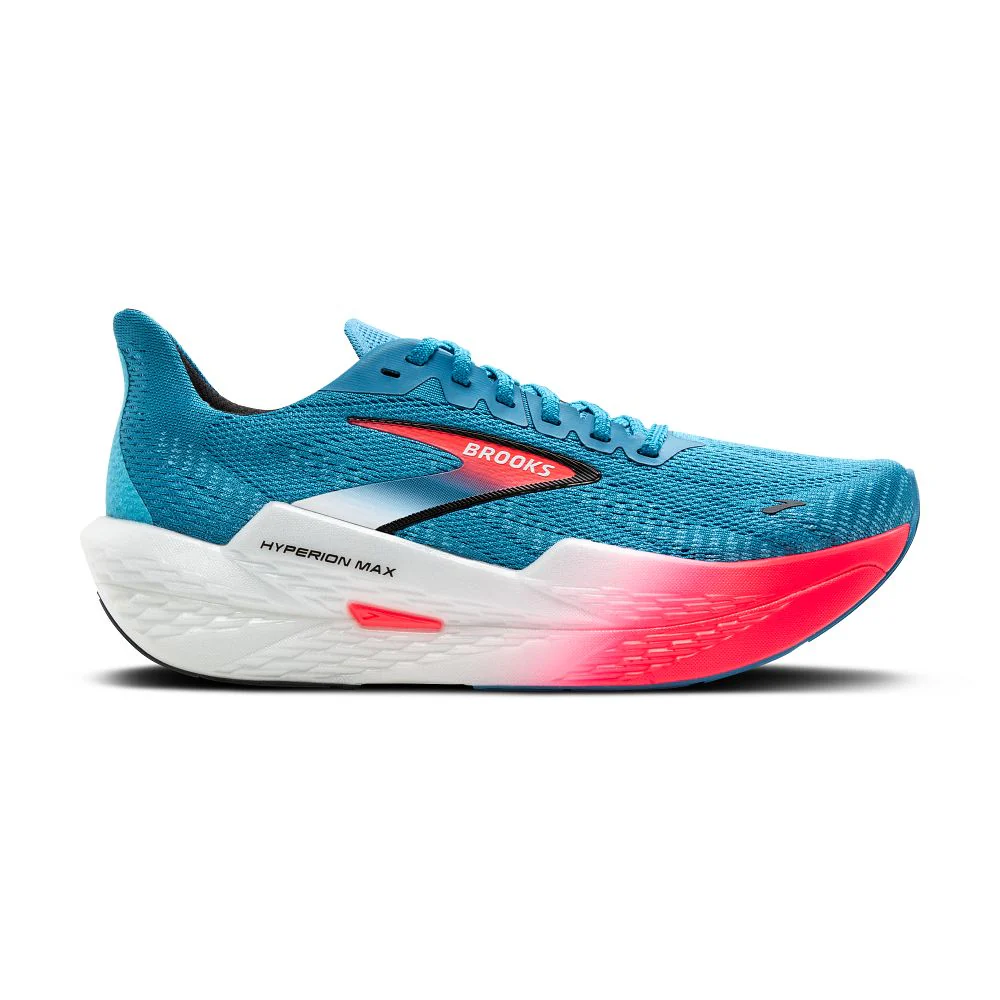 Women's Brooks Hyperion Max 2, Crystal Seas/Diva Pink/Black, 8 B Medium