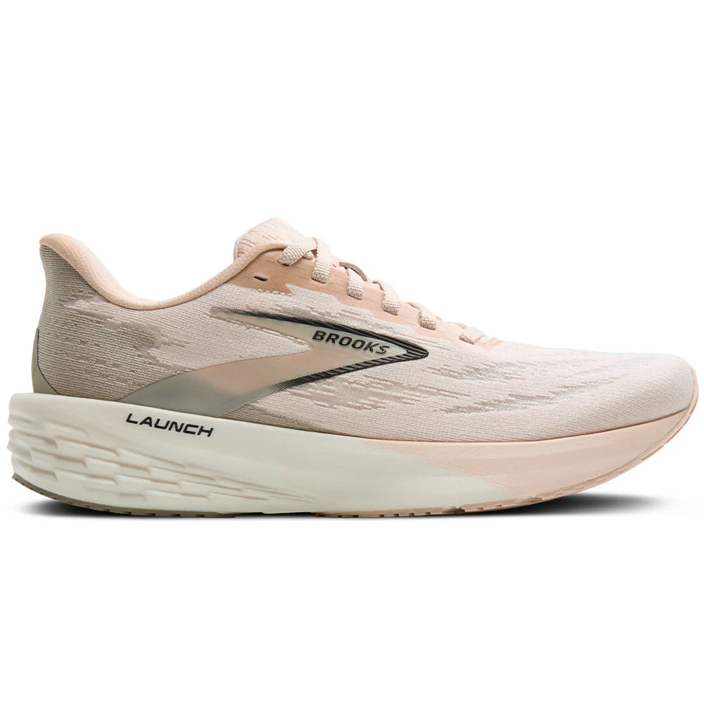 Women's Brooks Launch 11, Almond/Fog/Black, 6 B Medium