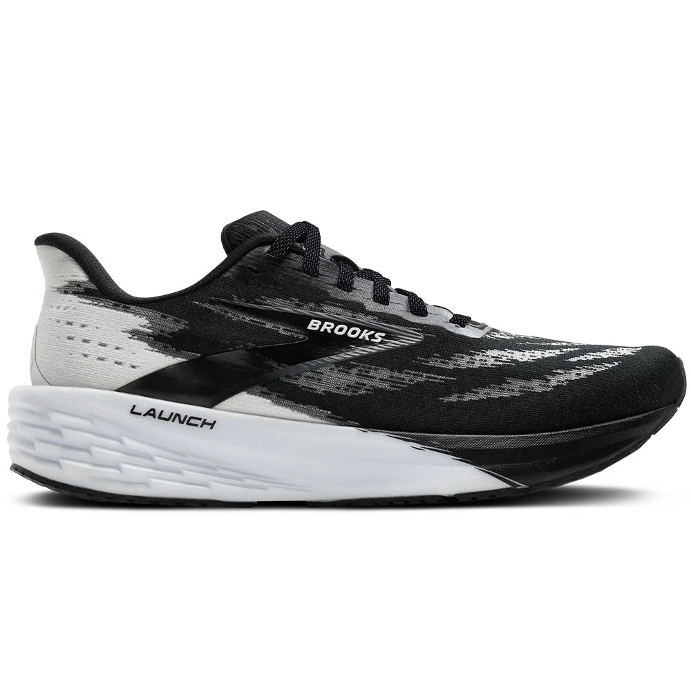 Women's Brooks Launch 11, Black/White, 7.5 D Wide