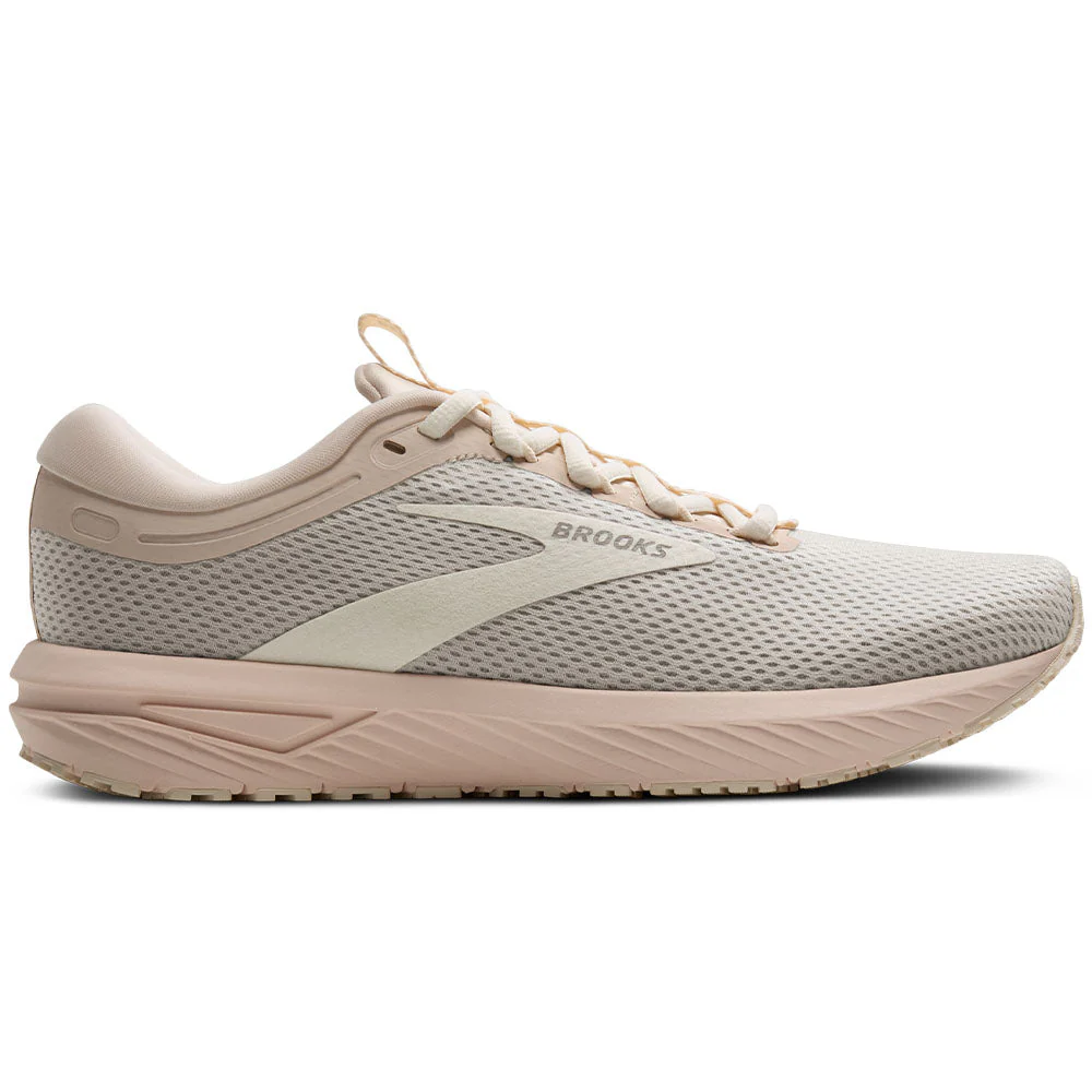 Women's Brooks Revel 7, Almond/Coconut Milk/London Fog, 8.5 B Medium