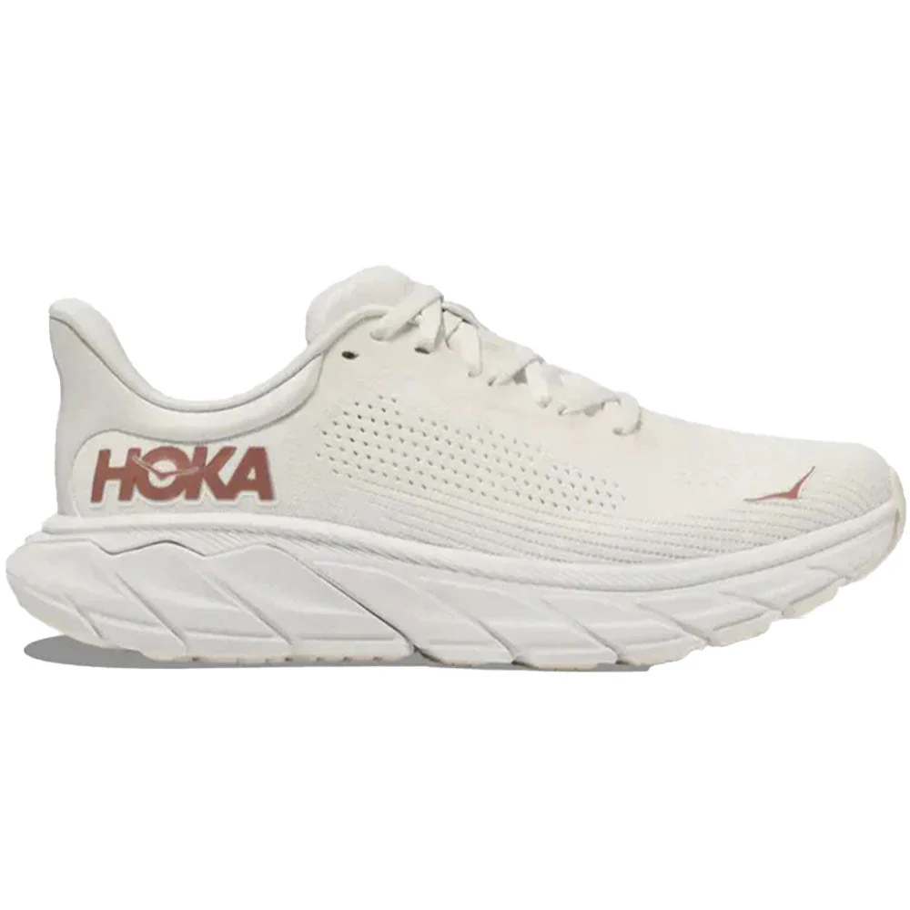 Women's Hoka Arahi 7, Blanc De Blanc/Rose Gold, 10.5 B Medium
