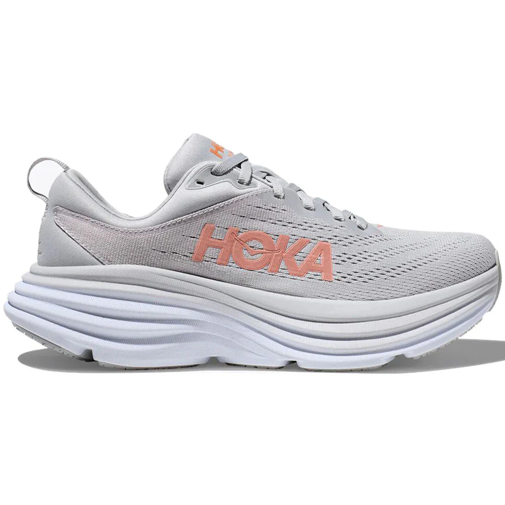 Women's Hoka Bondi 8, Harbor Mist/Lunar Rock, 5 D Wide