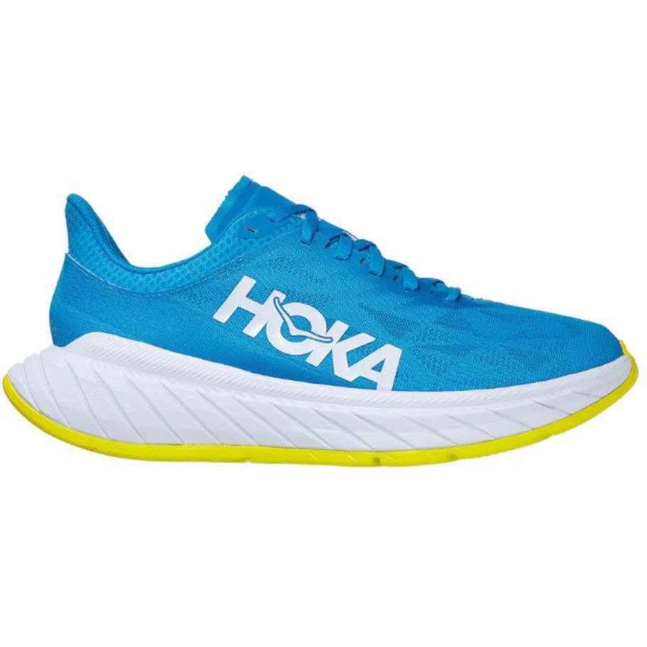 Women's Hoka Carbon X 2, Diva Blue/Citrus, 8.5 B Medium