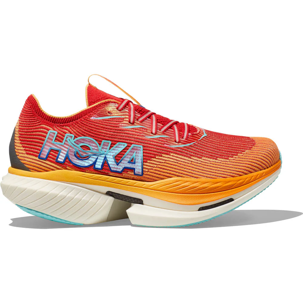 Women's Hoka Cielo X1, Cerise/Solar Flare, 7.5 B Medium