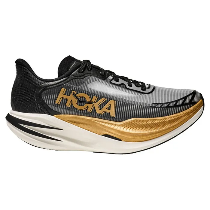 Women's Hoka Cielo X1 2.0, Black/Gold, 6.5 B Medium