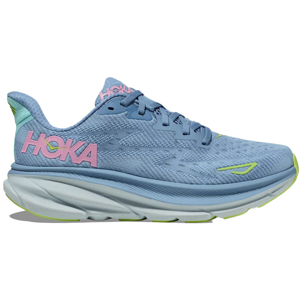 Women's Hoka Clifton 9, Dusk/Pink Twilight, 8.5 D Wide