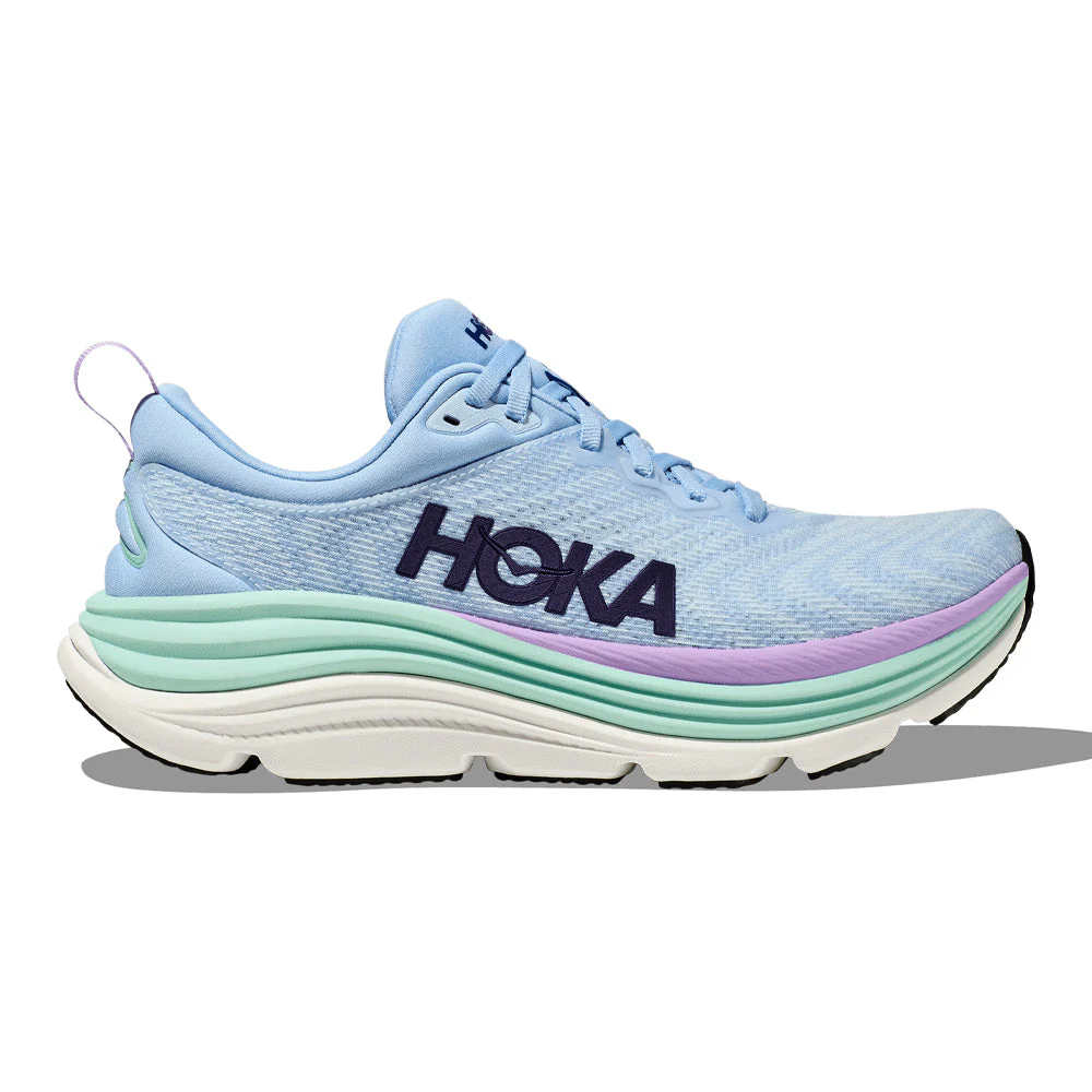 Women's Hoka Gaviota 5, Airy Blue/Sunlit Ocean, 7 D Wide