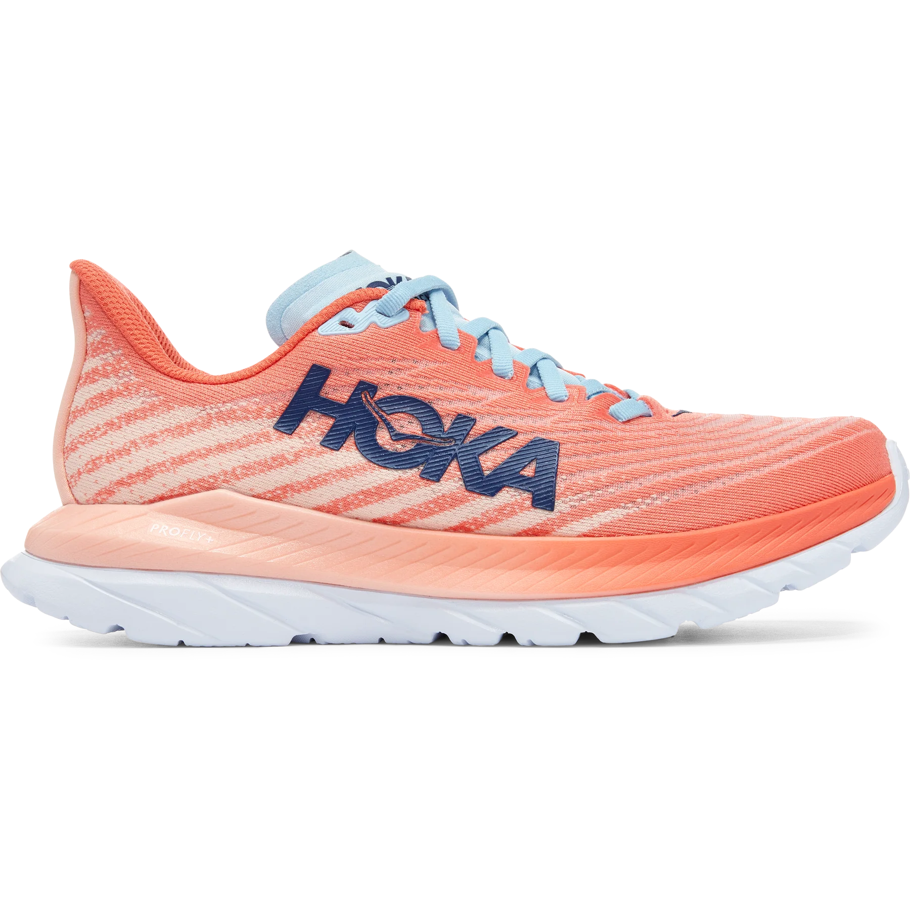Women's Hoka Mach 5, Camellia/Peach Parfait, 9 B Medium