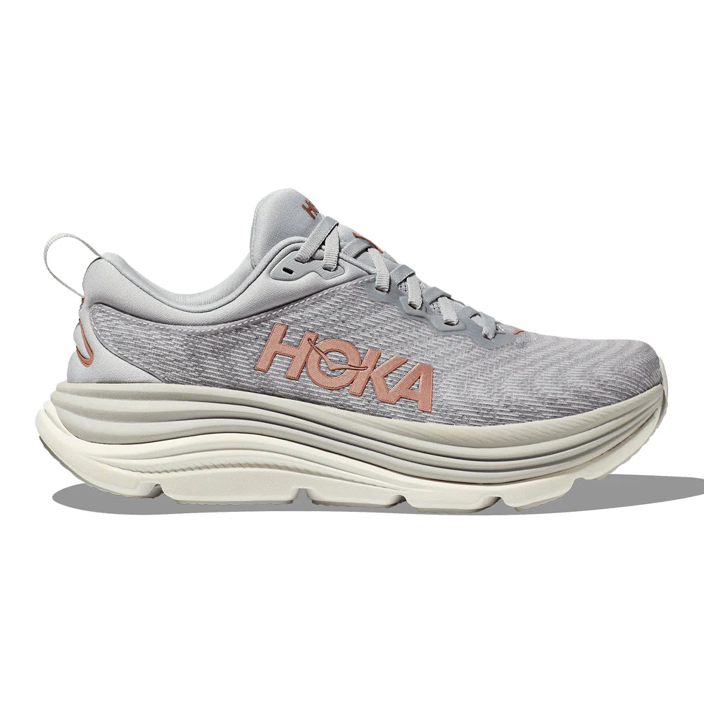 Women's Hoka Gaviota 5, Harbor Mist/Rose Gold, 7.5 B Medium