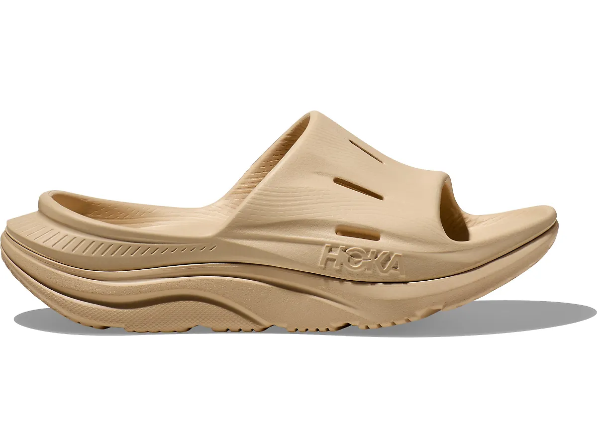 Women's Hoka Ora Recovery Slide 3, Shifting Sand, 6 B Medium
