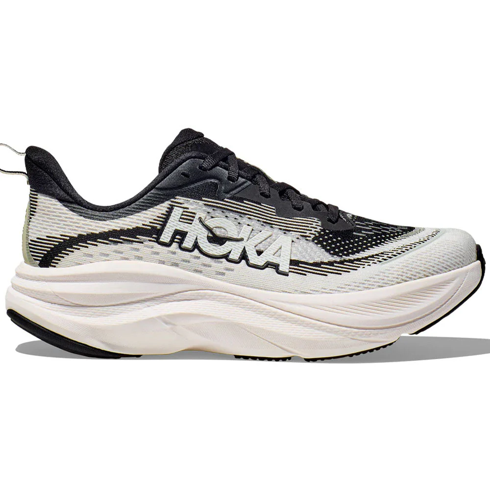 Women's Hoka Skyflow, Black/White, 6.5 B Medium