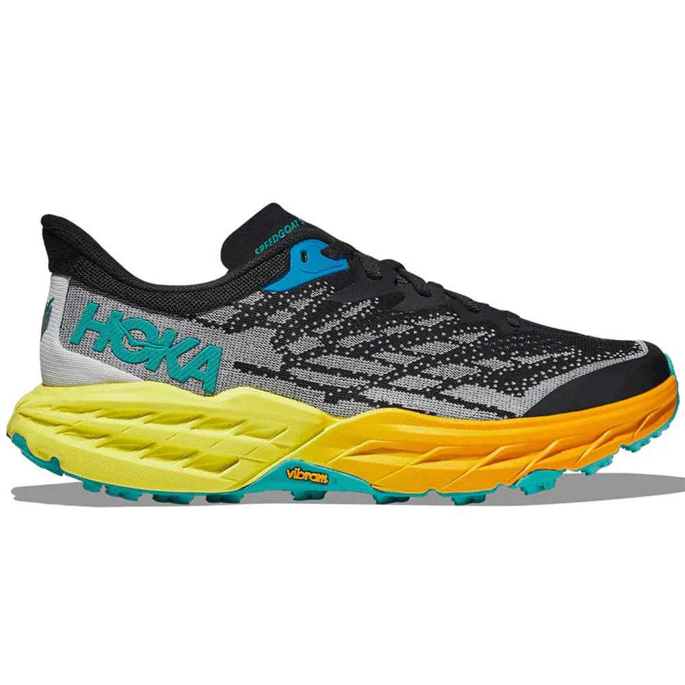 Women's Hoka Speedgoat 5, Black/Evening Primrose, 10 B Medium