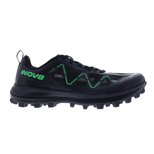 Women's Inov8 Mudtalon Zero, Black/Green, 10 D Wide