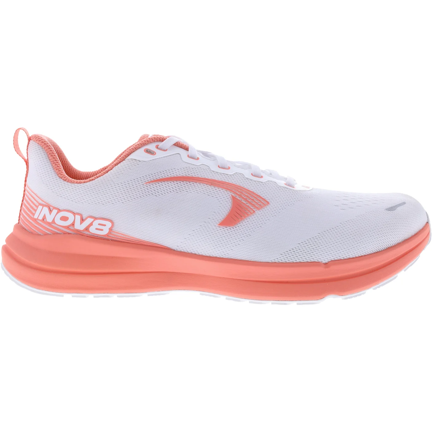 Women's Inov8 Roadfly Zero, White/Coral, 9 D Wide