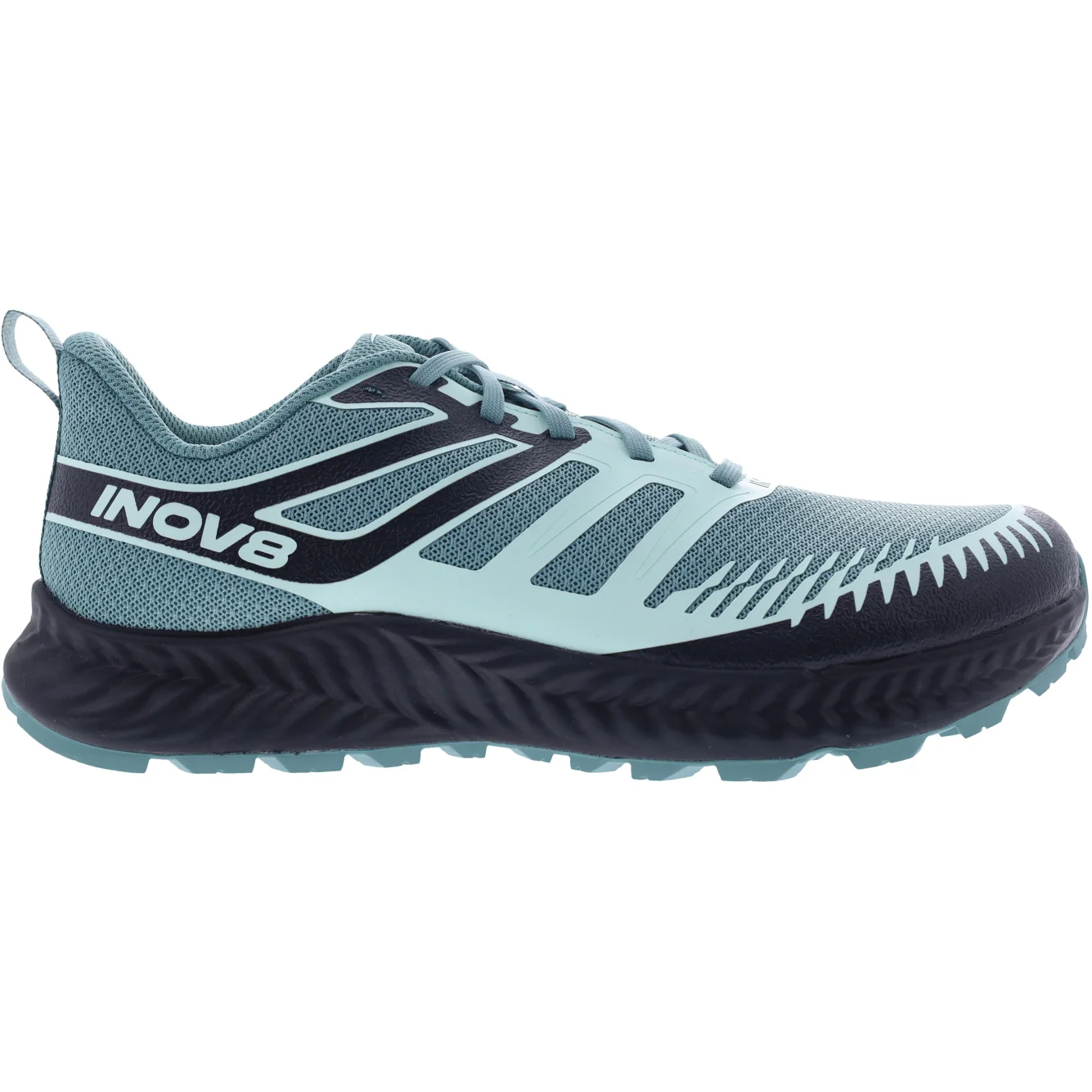 Women's Inov8 TrailFly, Light Green/Dark Teal, 8 D Wide
