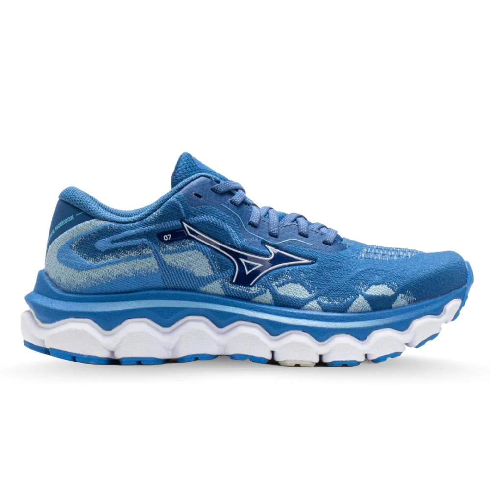 Women's Mizuno Wave Horizon 7, Federal Blue/White, 9 B Medium