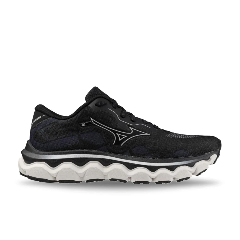 Women's Mizuno Wave Horizon 7, Black/Nimbus Cloud, 8.5 B Medium