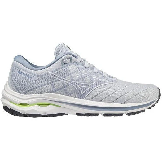 Women's Mizuno Wave Inspire 18, Heather/White, 6.5 B Medium