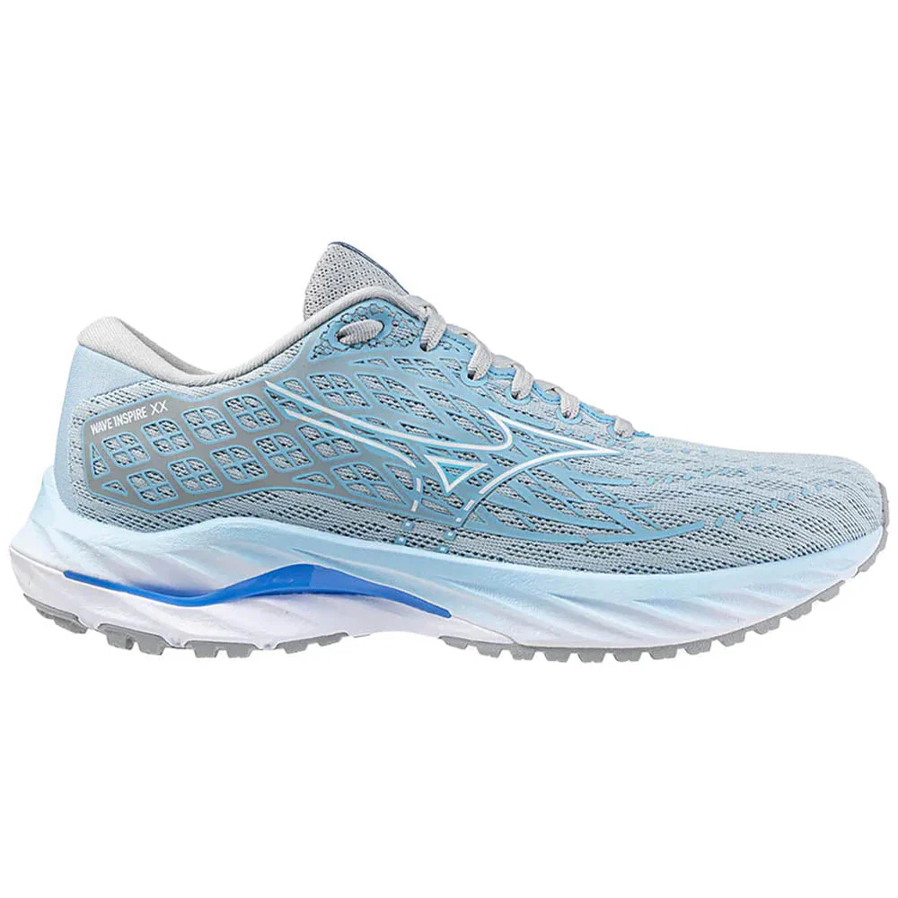 Women's Mizuno Wave Inspire 20, Cerulean/White, 8.5 B Medium