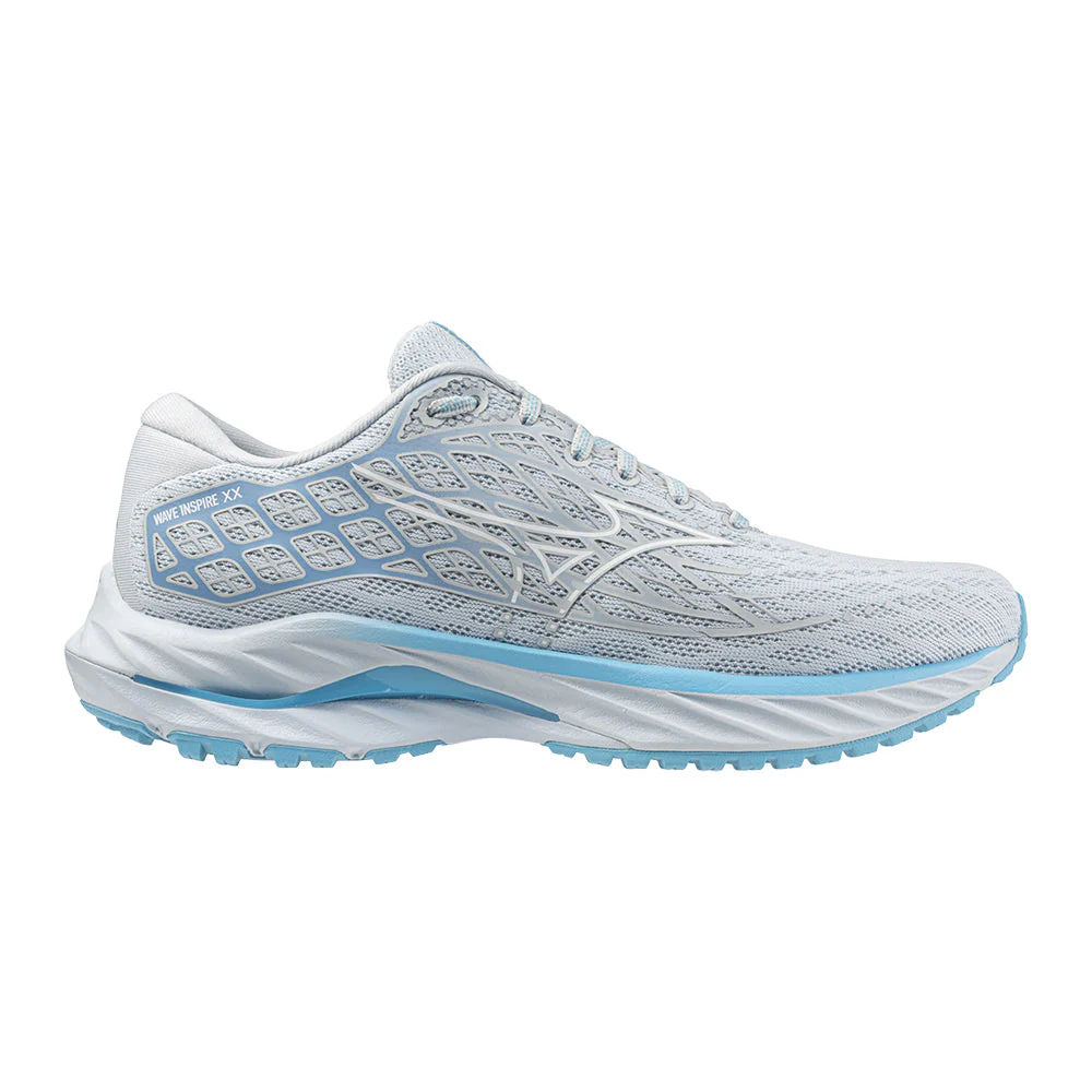Women's Mizuno Wave Inspire 20, Plein Air/White, 6 B Medium