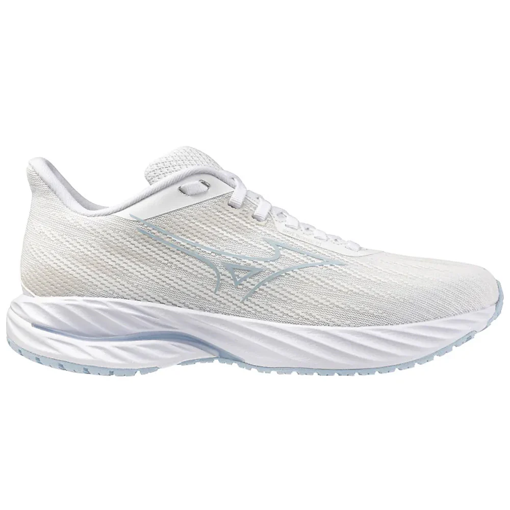 Women's Mizuno Wave Inspire 21, White/Nantucket Breeze, 8.5 B Medium
