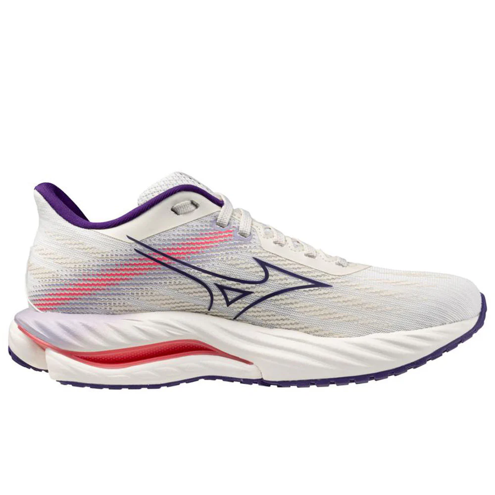 Women's Mizuno Wave Inspire 21, White/Vintage Indigo, 9.5 B Medium