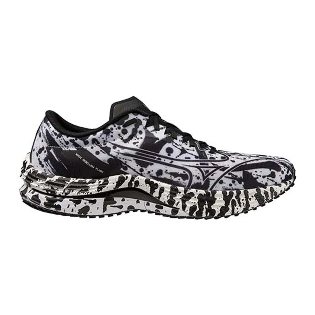Women's Mizuno Wave Rebellion Flash, White/Black, 9 B Medium