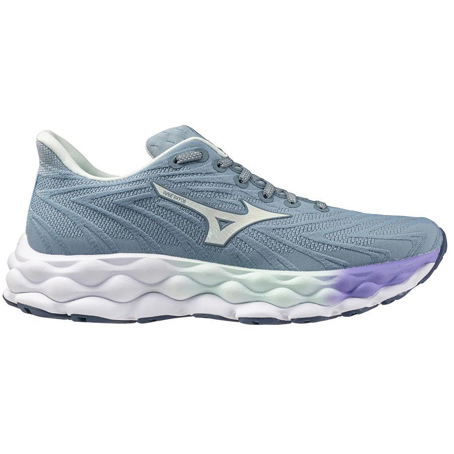 Women's Mizuno Wave Sky 8, Citadel/Hint of Mint, 11 B Medium