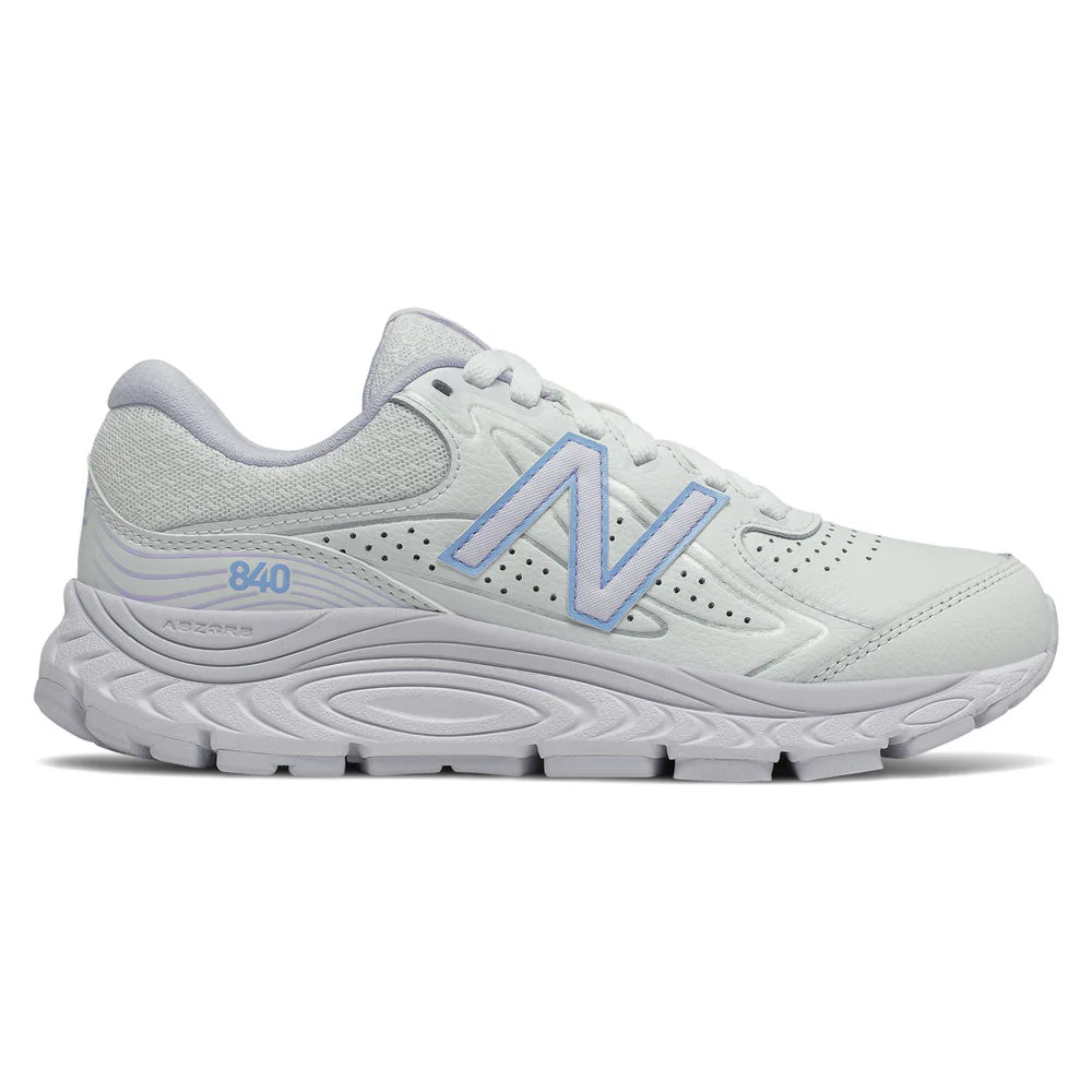 Women's New Balance 840v3, White/Silent Grey, 7 B Medium