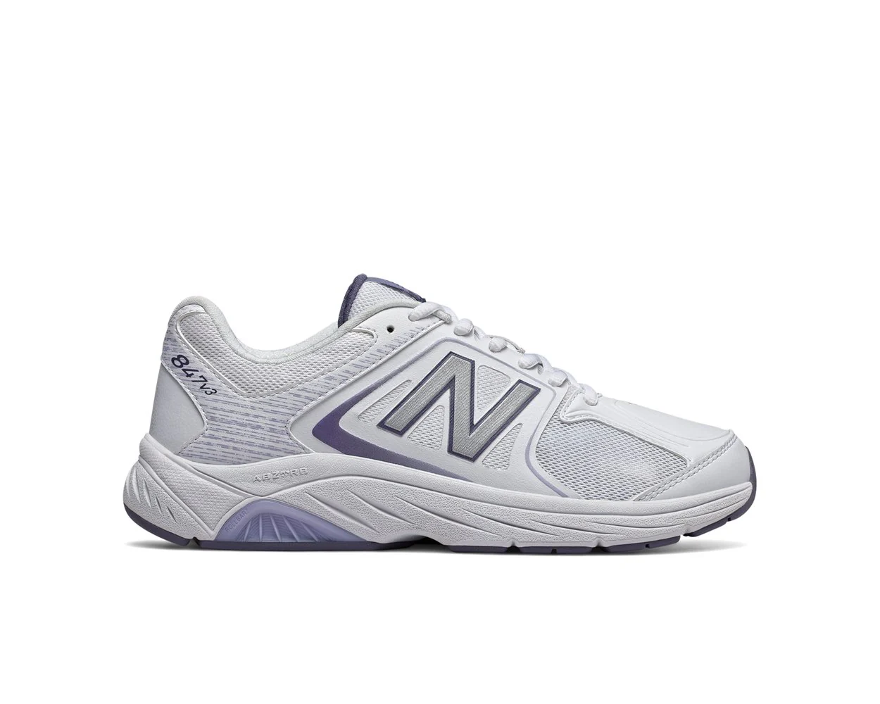 Women's New Balance 847v3, White/Grey, 8 B Medium