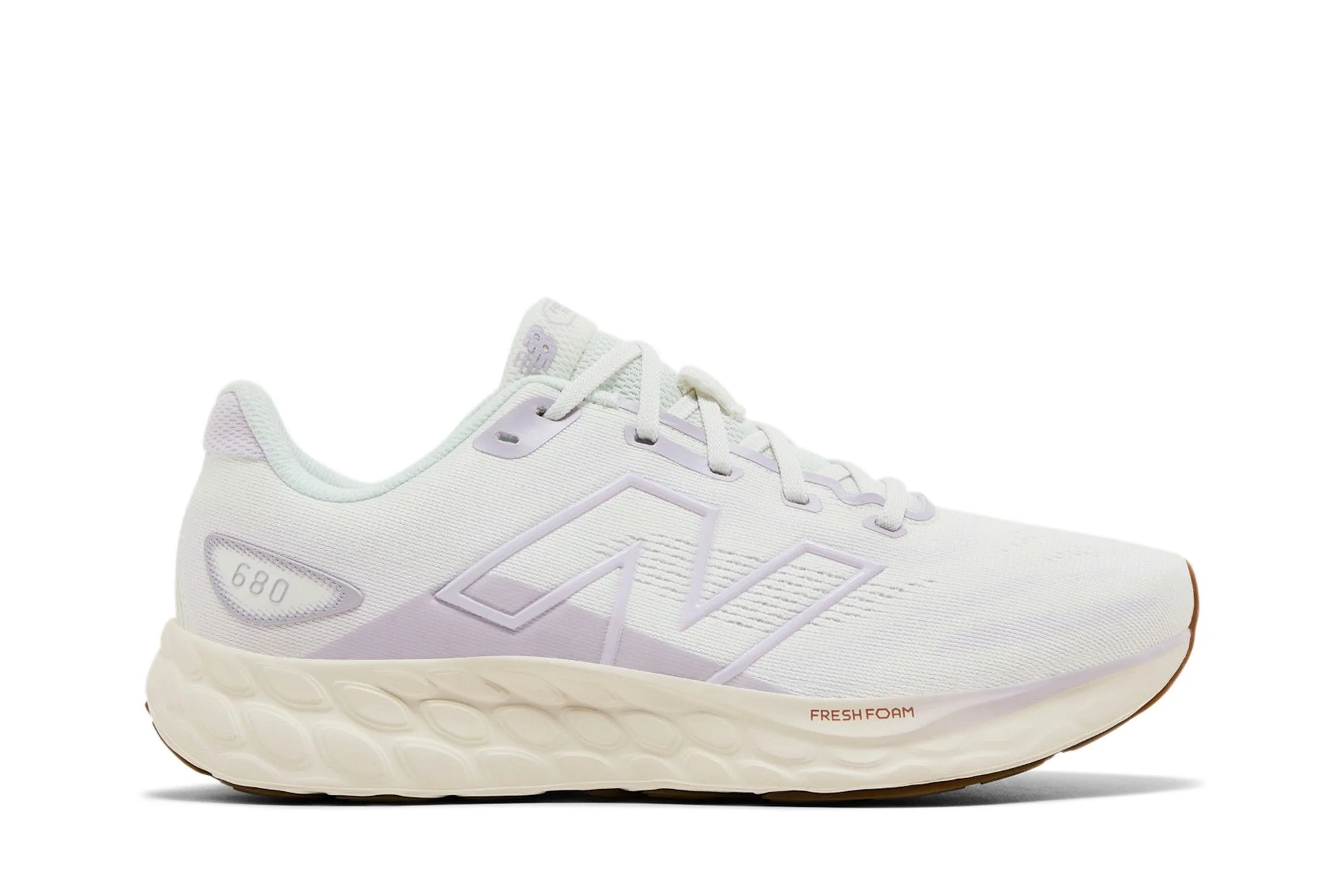 Women's New Balance Fresh Foam 680v8, Sea Salt/Taro, 9 B Medium