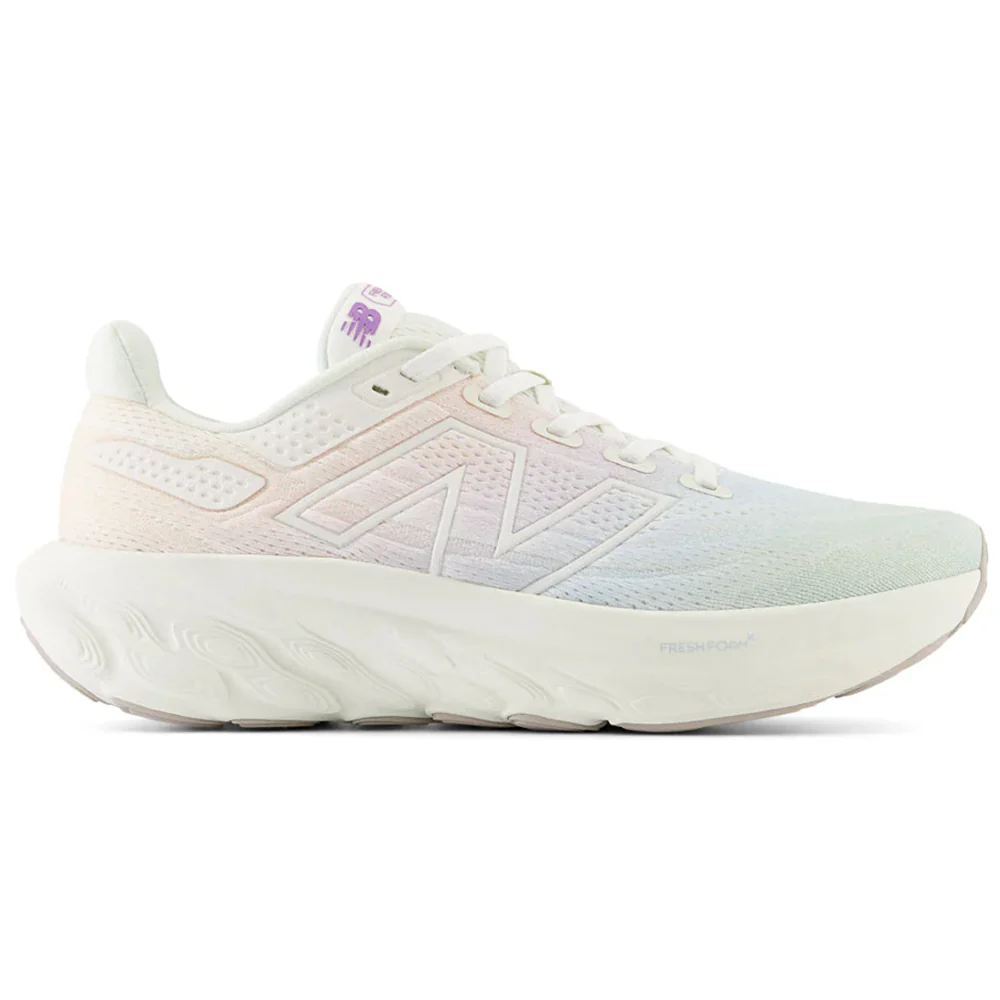 Women's New Balance Fresh Foam X 1080v13, Sea Salt/Purple Fade, 7.5 B Medium
