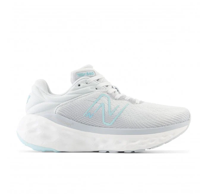 Women's New Balance Fresh Foam X 840v1, Quartz Grey/Virtual Blue/Bright Cyan, 6 B Medium
