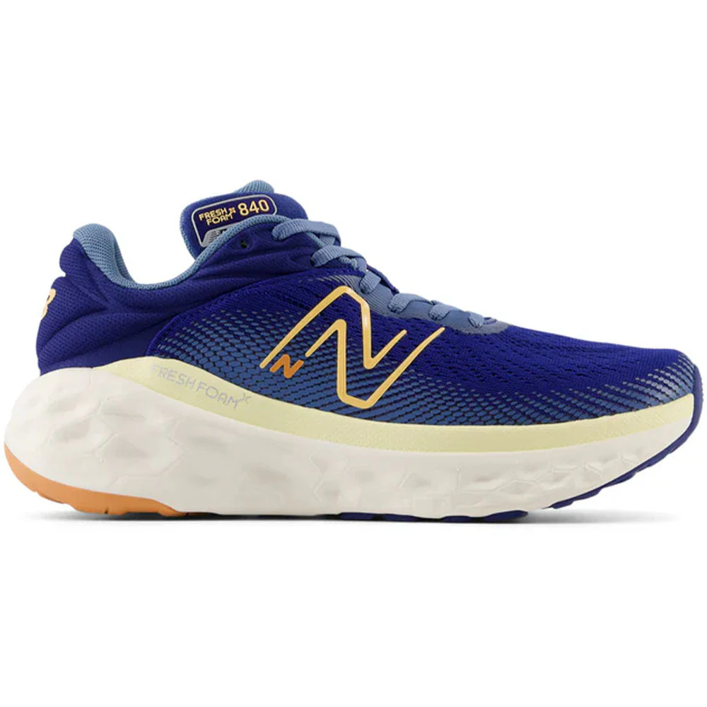 Women's New Balance Fresh Foam X 840v1, Inkwell/Heron Blue/Peach Blossom, 11 D Wide