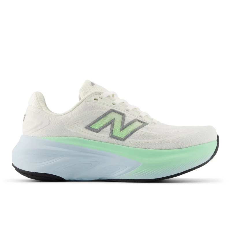 Women's New Balance Fresh Foam X More V6, Sea Salt/Lab Gren/Frosted Glass, 10.5 B Medium
