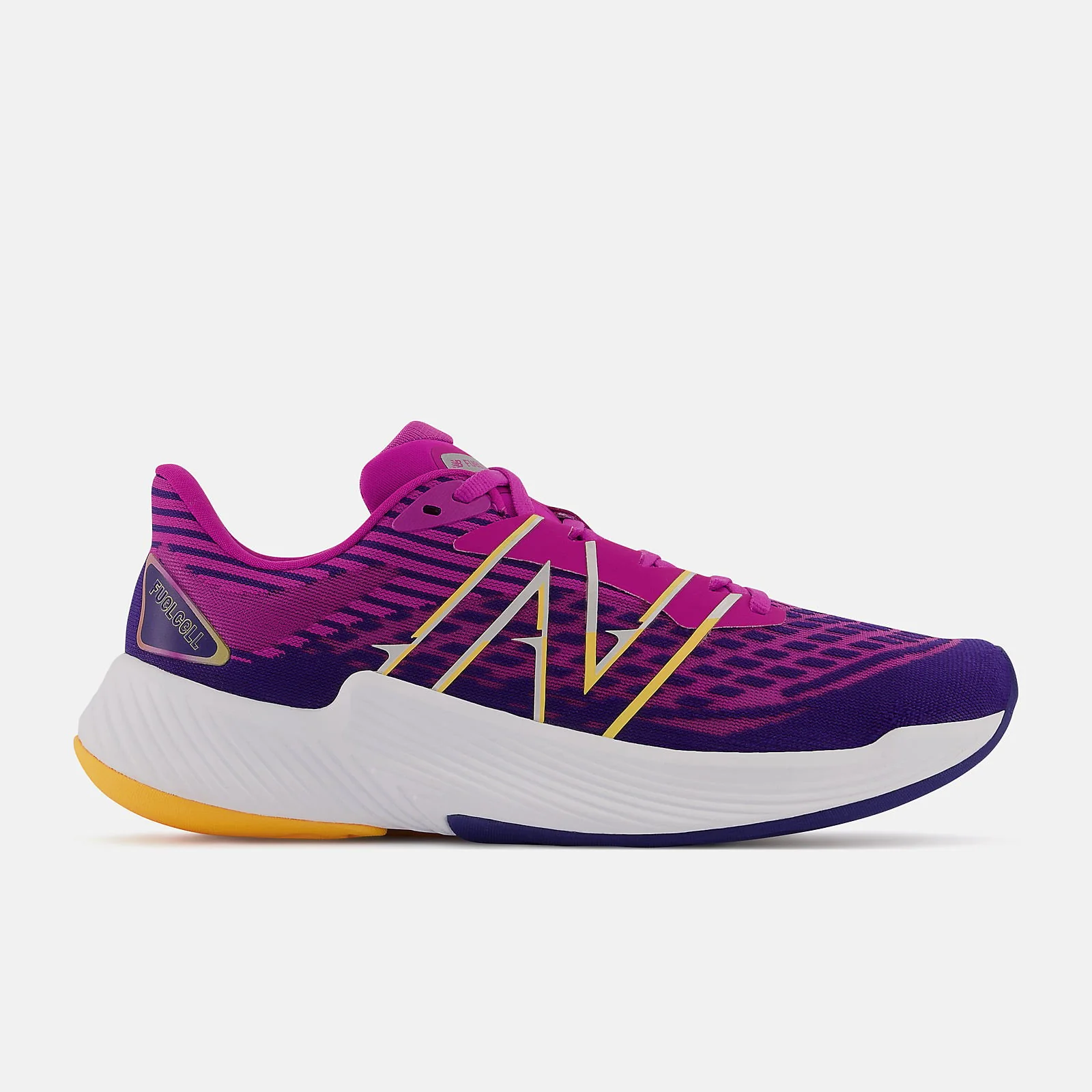Women's New Balance FuelCell Prism V2, Victory Blue/Magenta Pop/Vibrant Apricot, 9.5 B Medium