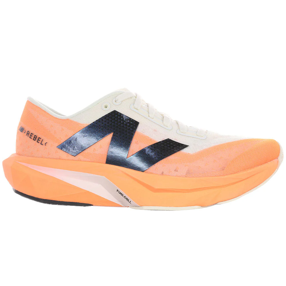 Women's New Balance FuelCell Rebel v4, Hot Mango/Angora/Black, 11 B Medium