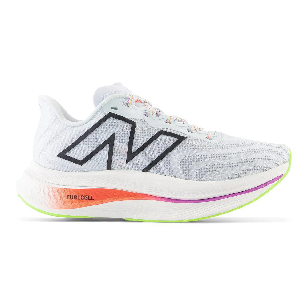 Women's New Balance FuelCell SuperComp Trainer v2, Ice Blue/Neon Dragonfly, 9 B Medium