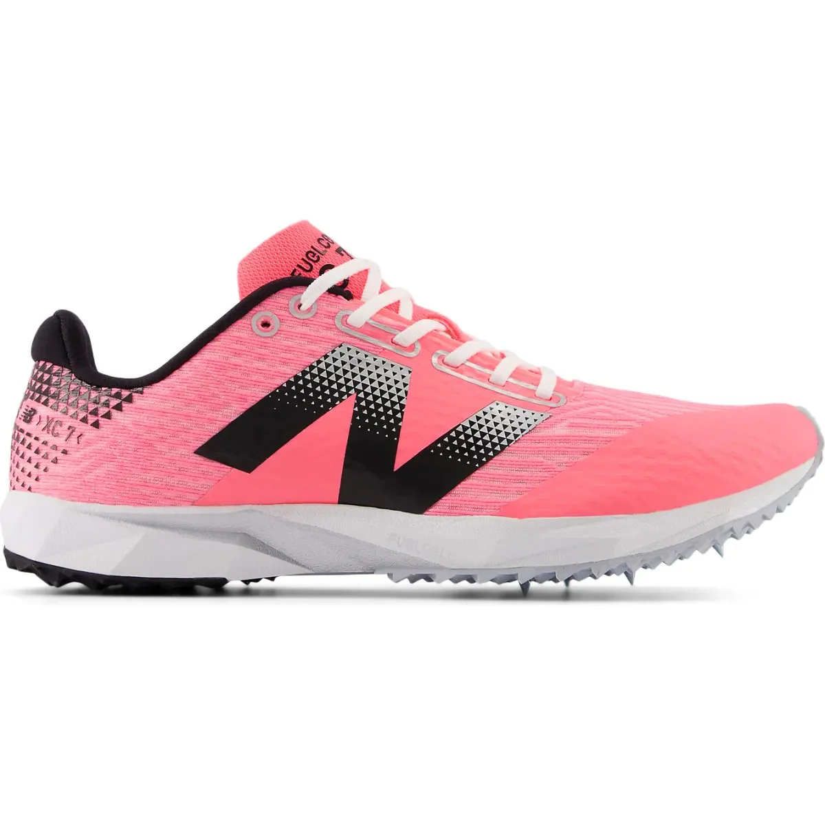 Women's New Balance FuelCell XC7 v5, Ultra Pink/Black, 8.5 B Medium