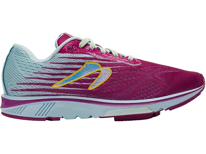 Women's Newton Running Motion 12, Maroon/Sky Blue, 12 B Medium