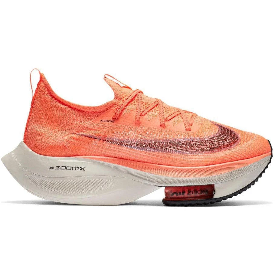 Women's Nike Air Zoom Alphafly NEXT%, Bright Mango/Citron Pulse, 7.5 B Medium