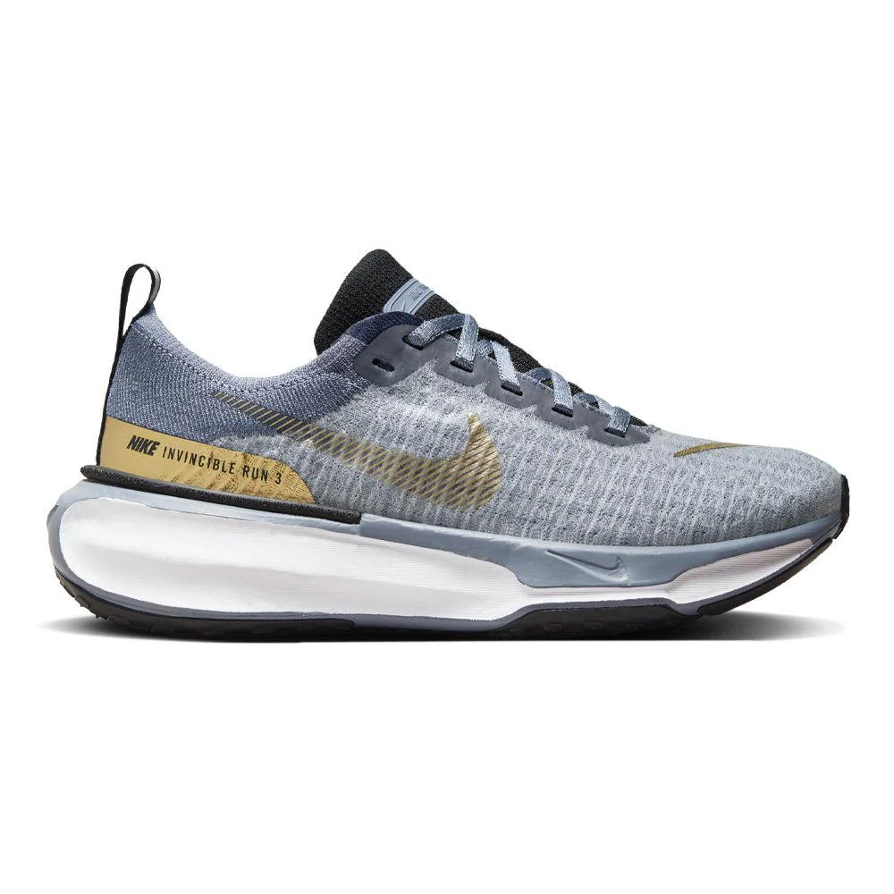 Women's Nike Invincible 3, Ashen Slate/Metallic Gold/Diffused Blue, 7 B Medium