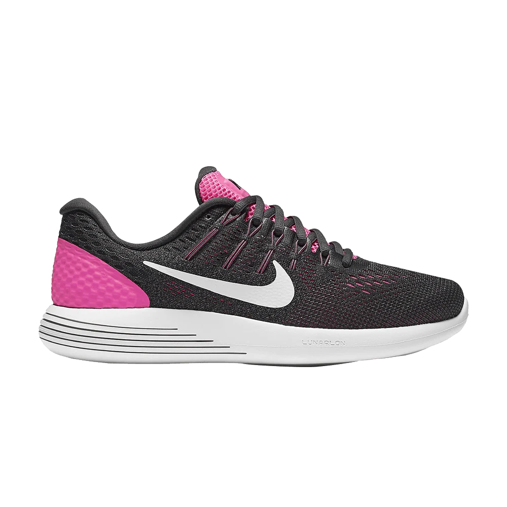 Women's Nike Lunarglide 8, Pink Blast/Summit White, 7.5 B Medium