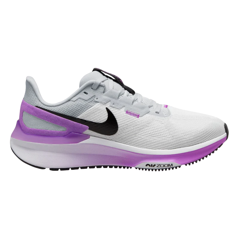 Women's Nike Structure 25, White/Black-Pure Platinum, 6.5 B Medium