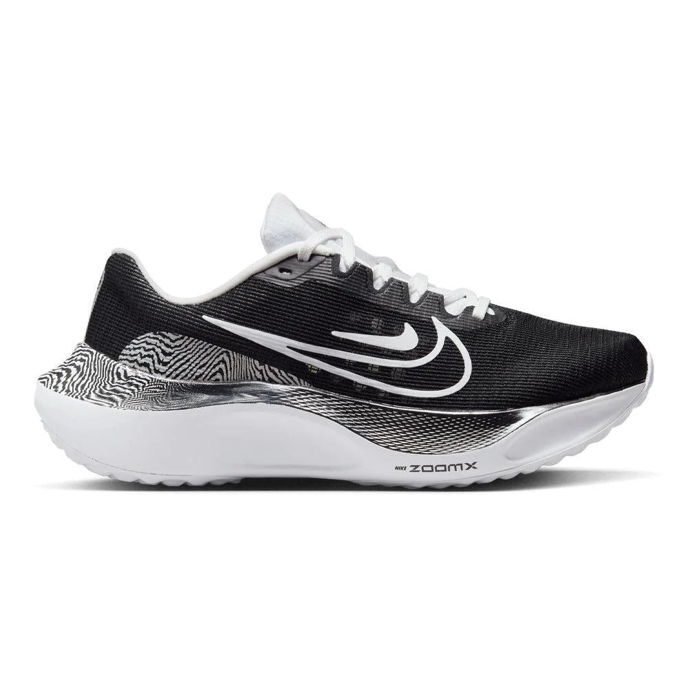 Women's Nike Zoom Fly 5 Premium, Black/White-Black, 8.5 B Medium