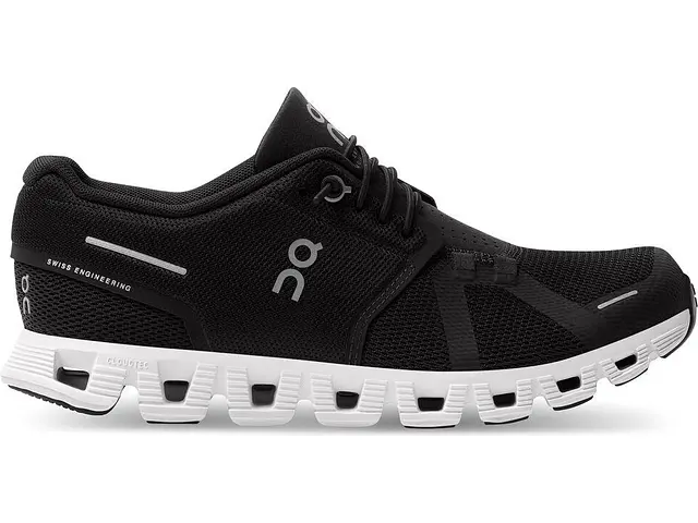 Women's On Cloud 5, Black/White, 5.5 B Medium
