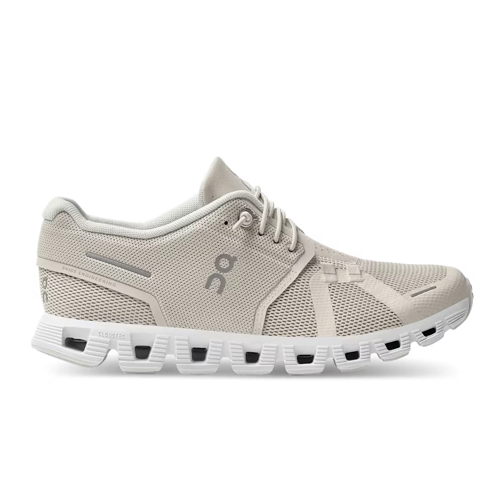 Women's On Cloud 5, Pearl/White, 5.5 B Medium
