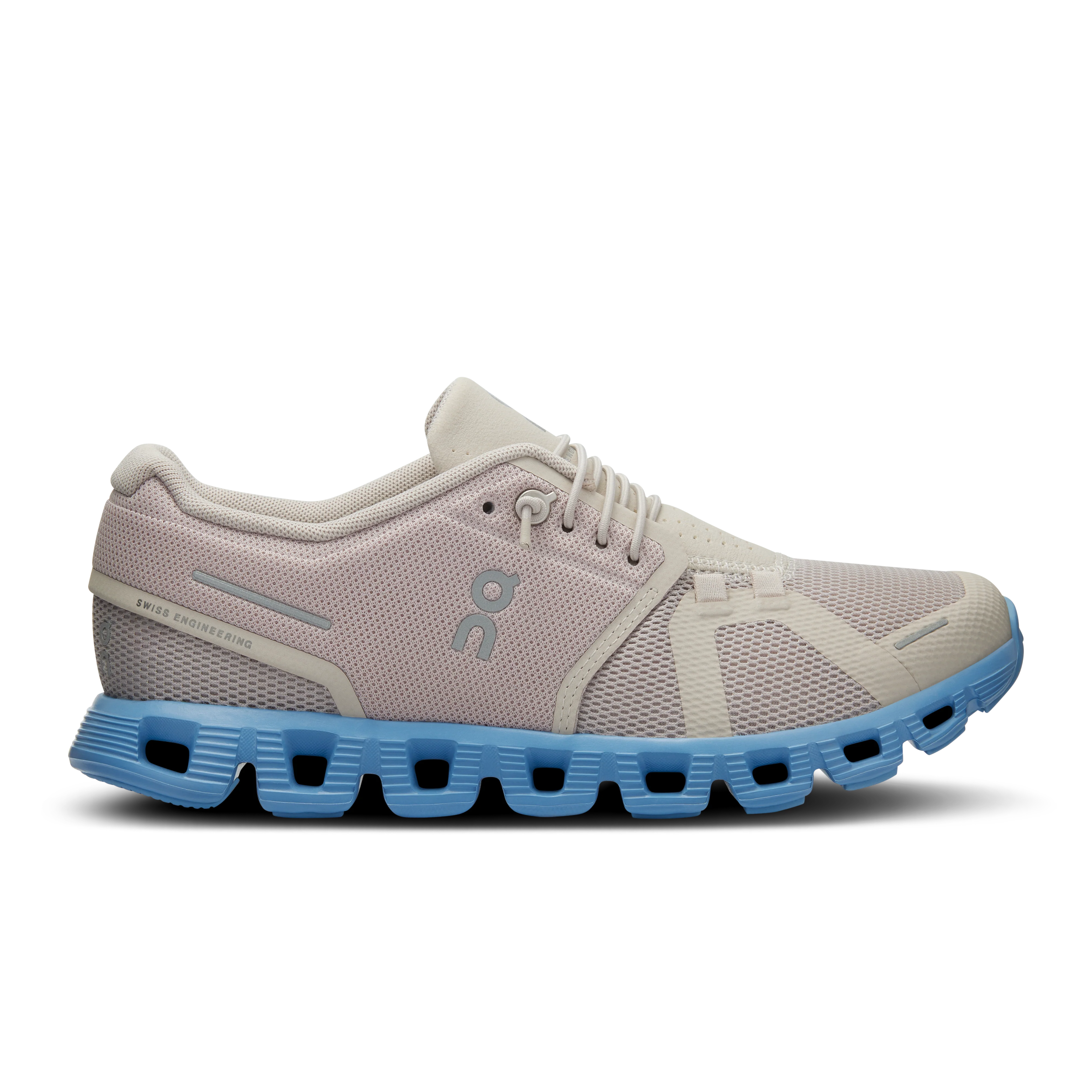 Women's On Cloud 5, Pearl/Neptune, 7.5 B Medium