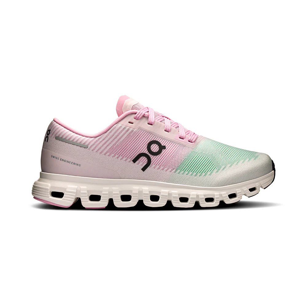 Women's On Cloud 6 Push, Honeydew/Petal, 8.5 B Medium