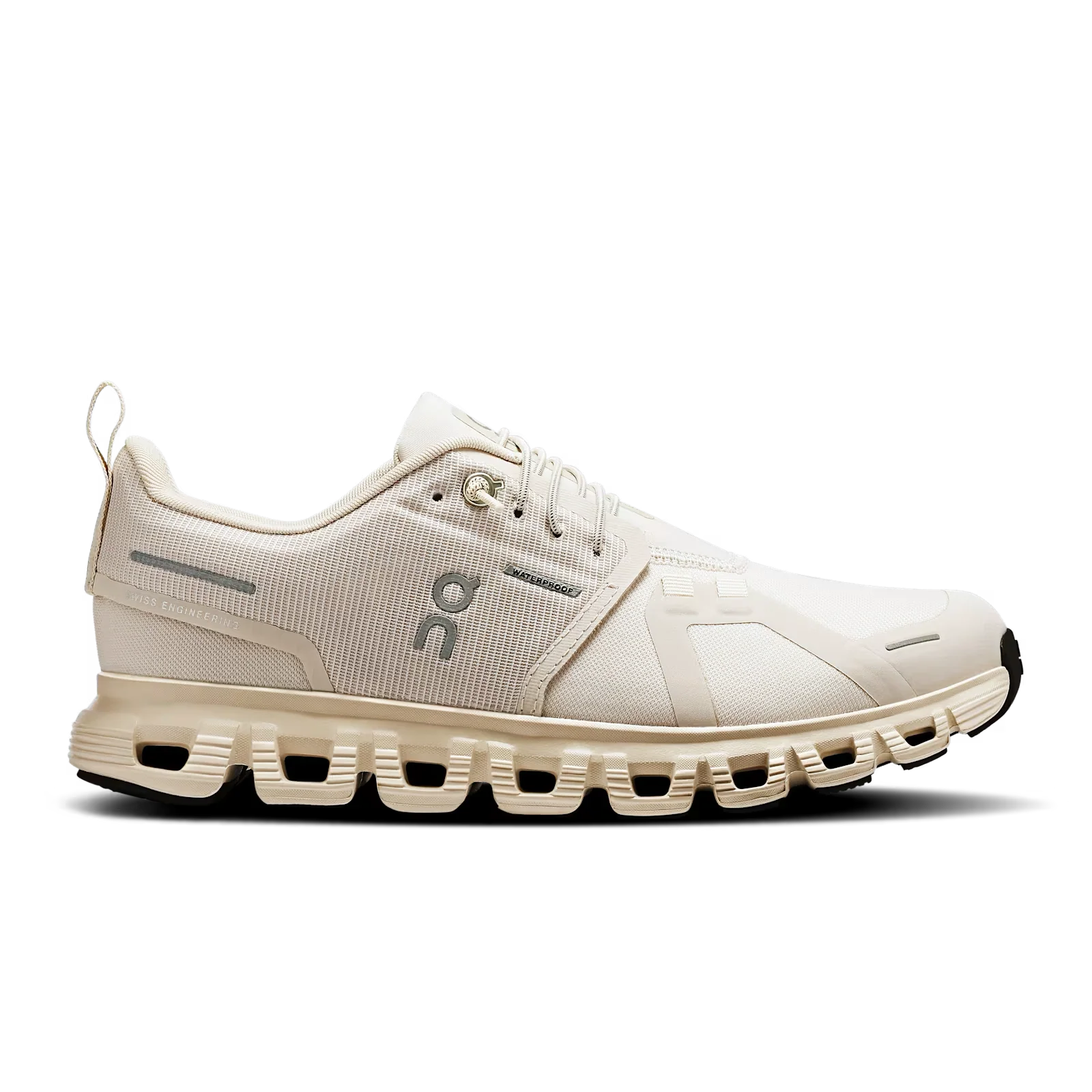 Women's On Cloud 6 Waterproof, Pearl/Cream, 7 B Medium